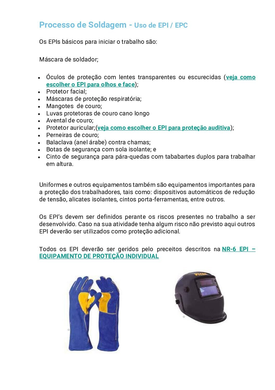“Equipamento de Proteção: EPI vs EPC: Qual a Diferença?