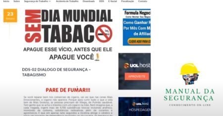 Diálogo de Segurança – DDS – 002 – TABAGISMO | PARE DE FUMAR!!!