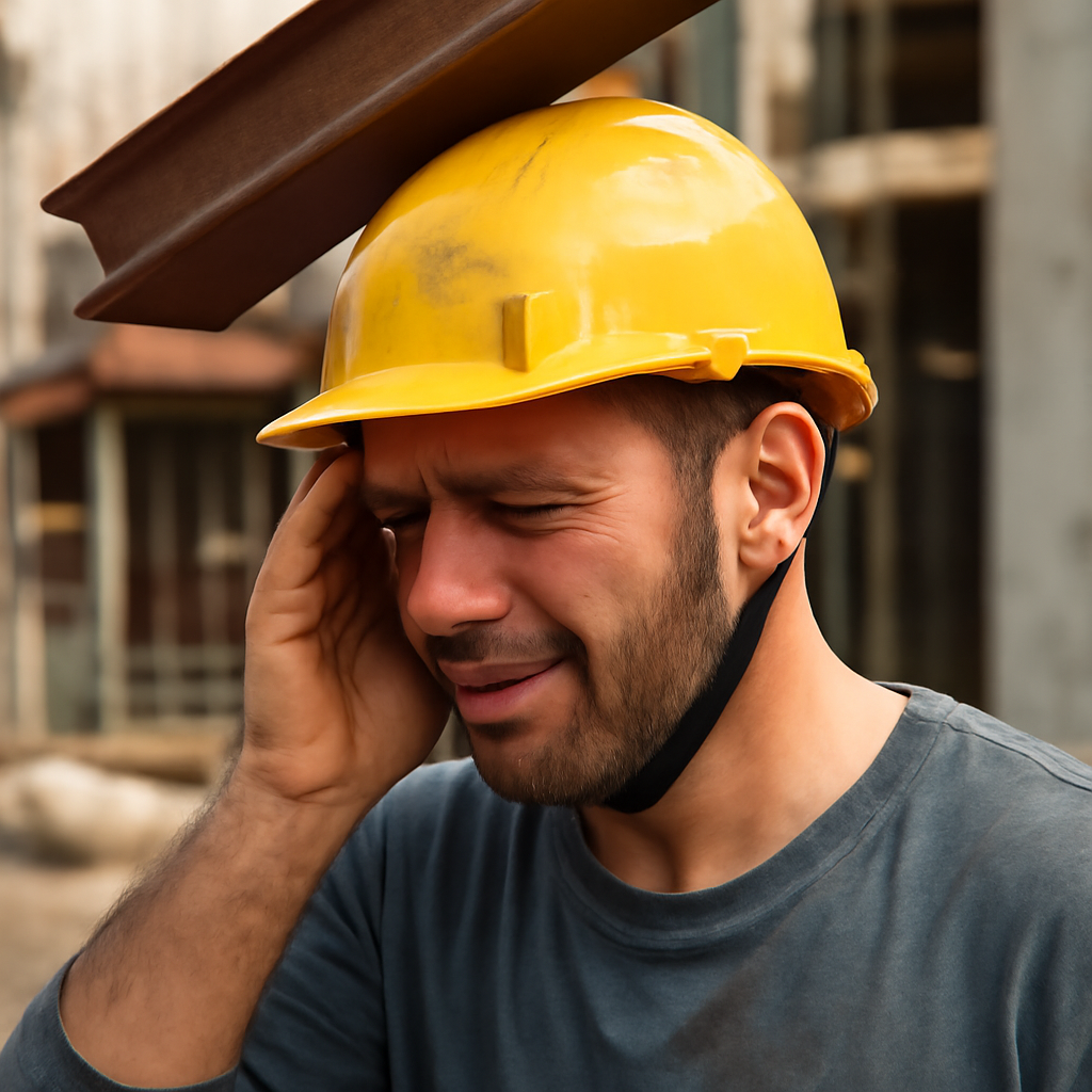 O Acidente que Mudou Tudo: Como um Capacete Salvou uma Vida no Canteiro de Obras